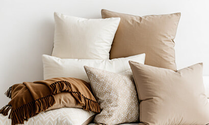 Pillows and Decor Banner